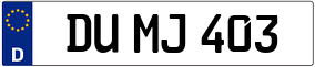 Trailer License Plate